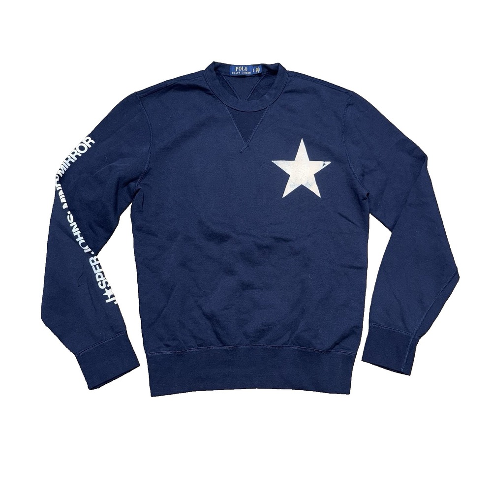 Polo Ralph Lauren Jasper John's Mind/Mirror Navy Sweater Men's Size Small *RARE*